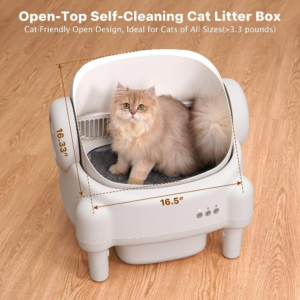 PARUUNTYS Open Top Automatic Litter Box