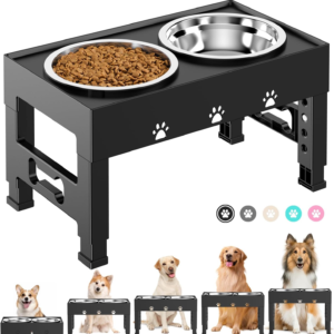 LAKIPETN Elevated Dog Bowls
